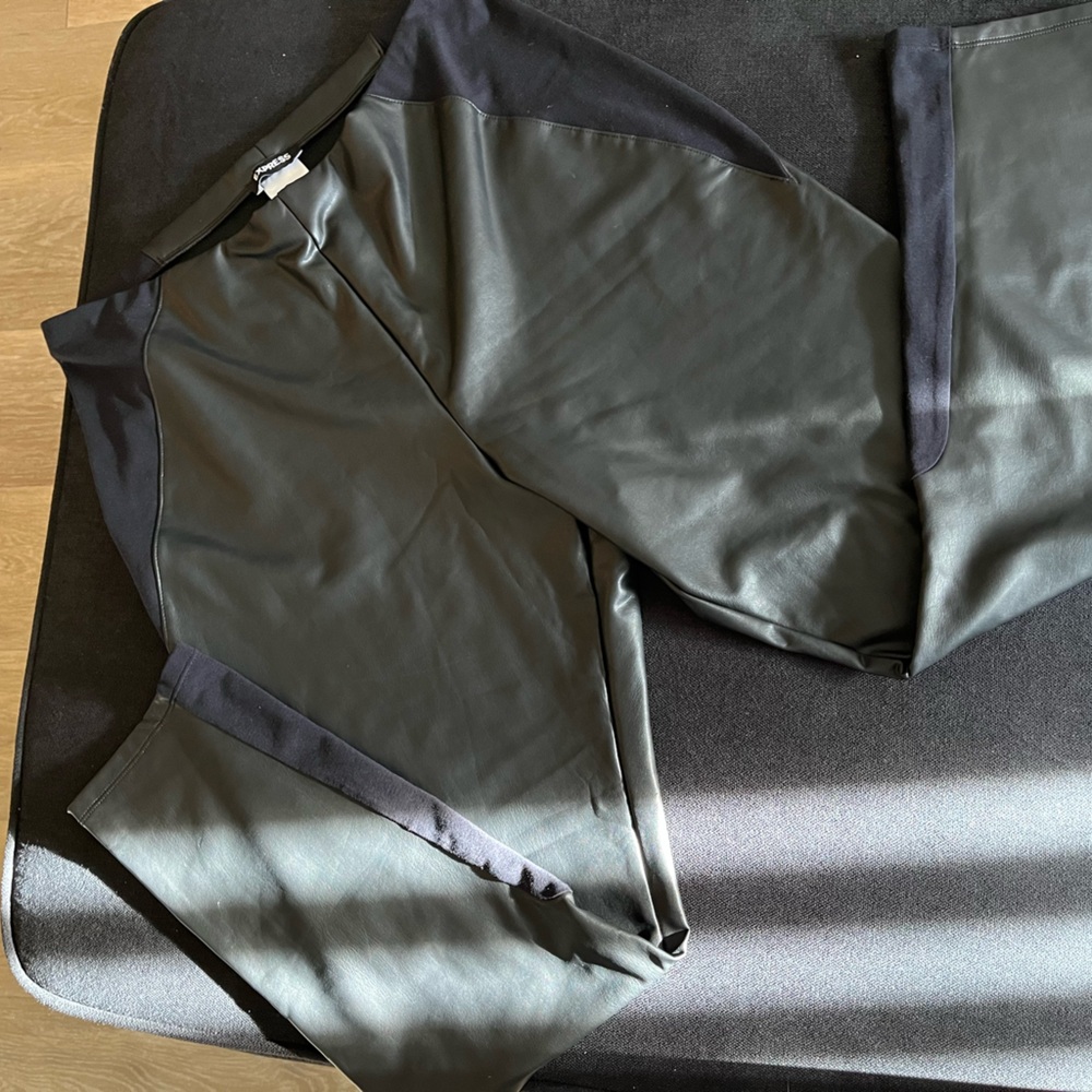 Express leather pants
